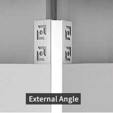 Προφίλ Αλουμινίου Γυψοσανίδας Εξωτερική Γωνία 2m για ταινία LED Χωρίς Κάλυμμα 30-054700